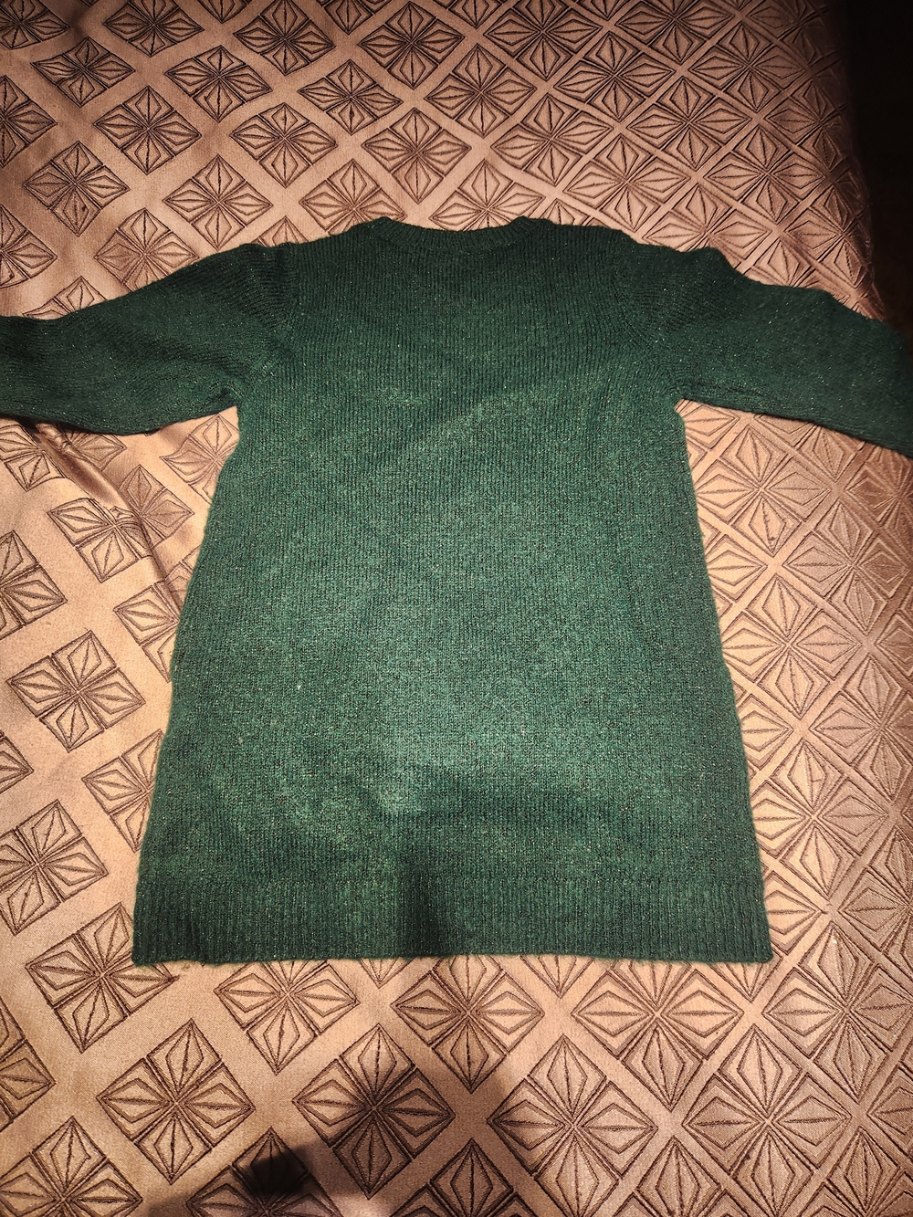 The Children's Place Emerald Green Knit Dress with Sequin Detail - Picture 2 of 2